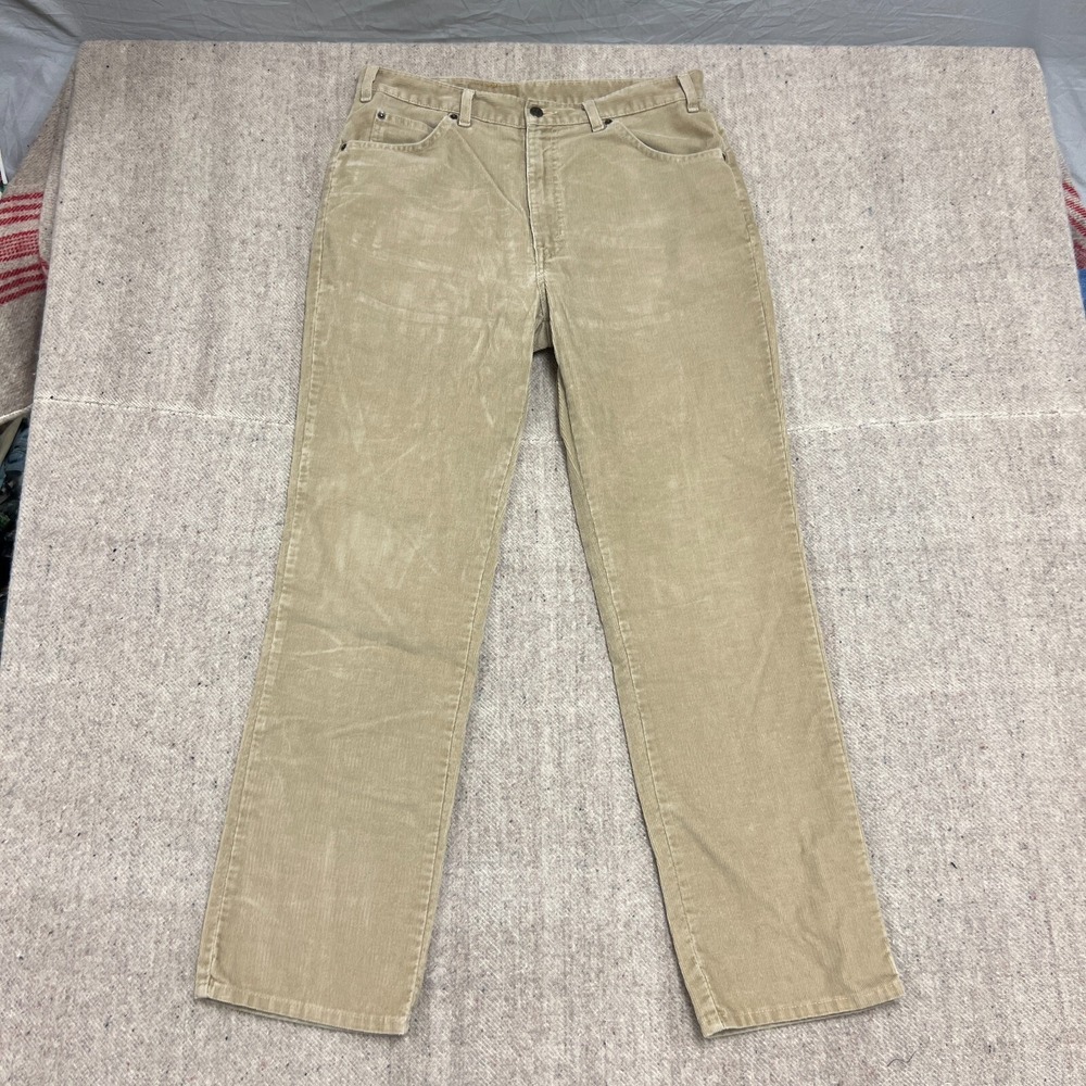 Vintage Levi's Corduroy‎ Pants Mens 34x34 Beige 1980s Orange Tab